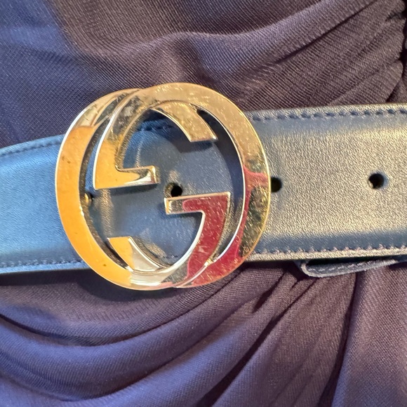 Gucci Leather Interlocking G Belt - Size 100/40 - Picture 2 of 10